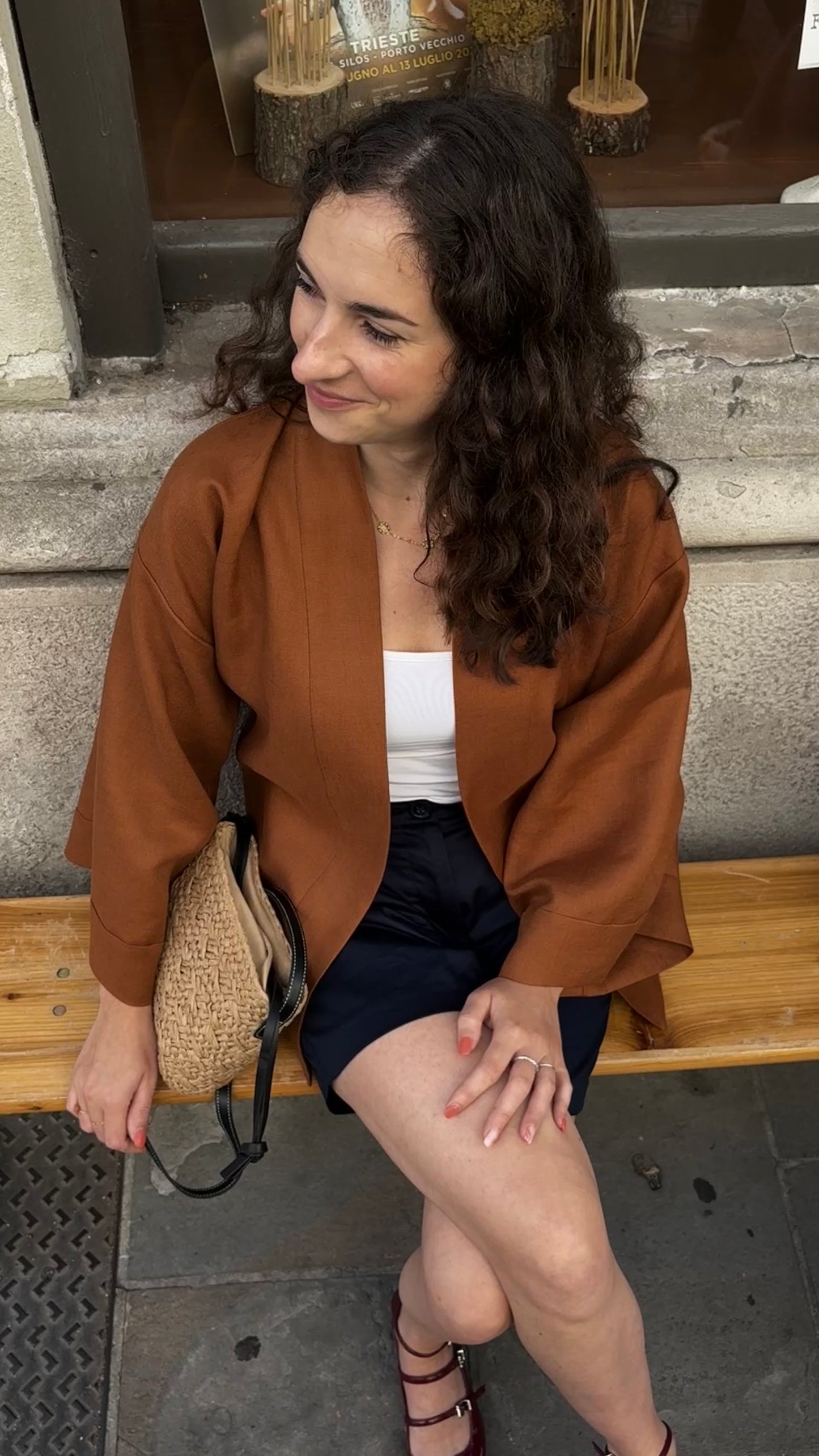 Kimono lino Mogano