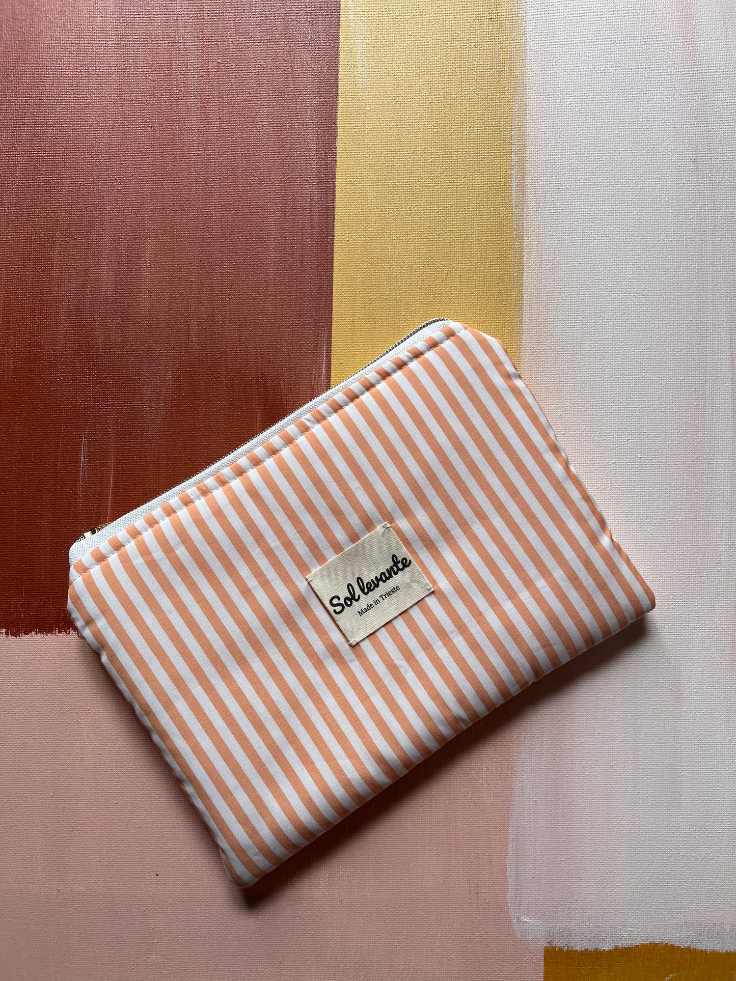 Pochette a righe arancione