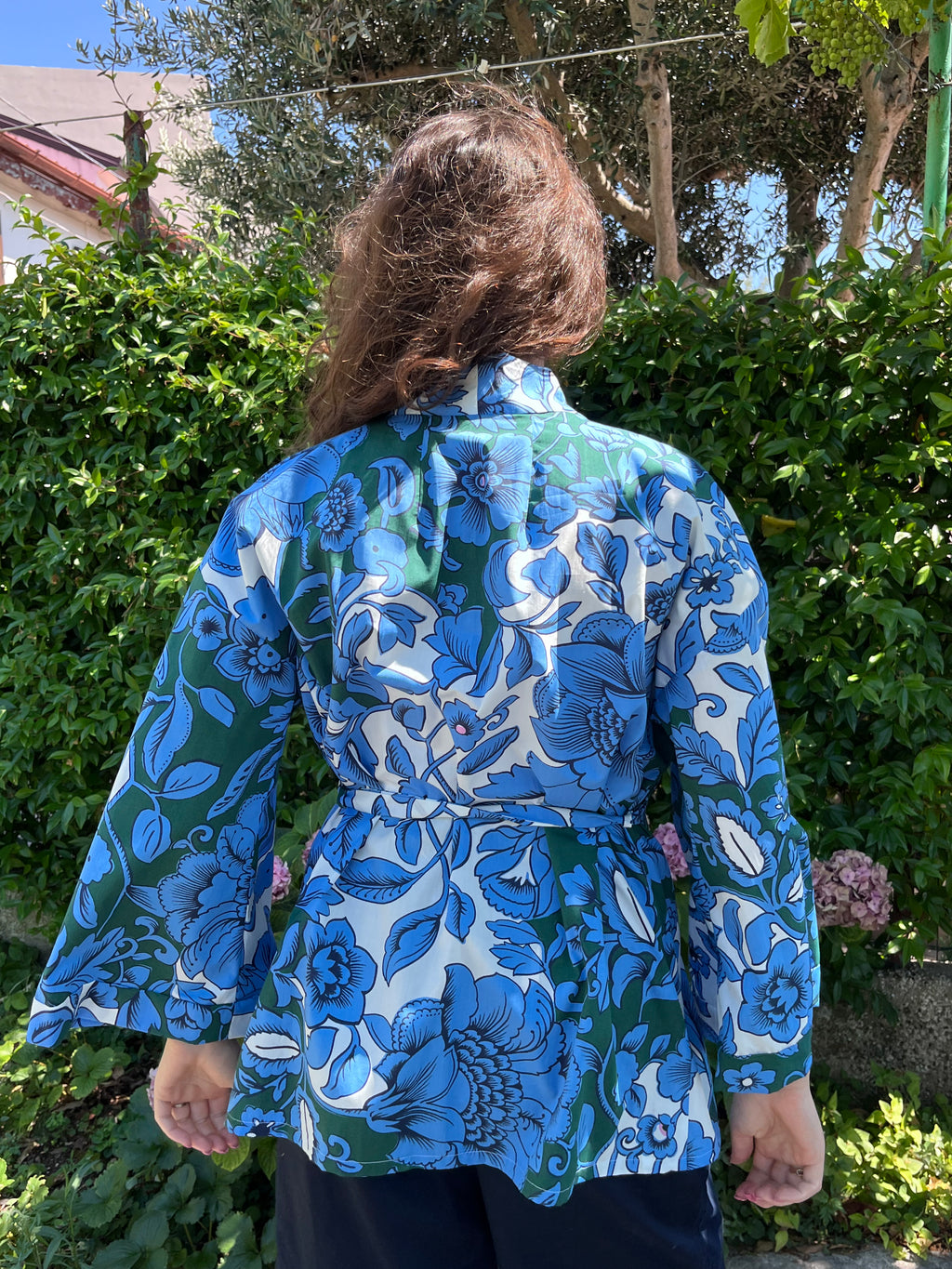 Kimono cotone floreale