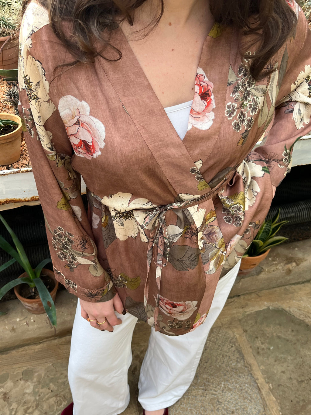 Kimono con il laccetto rosa antico