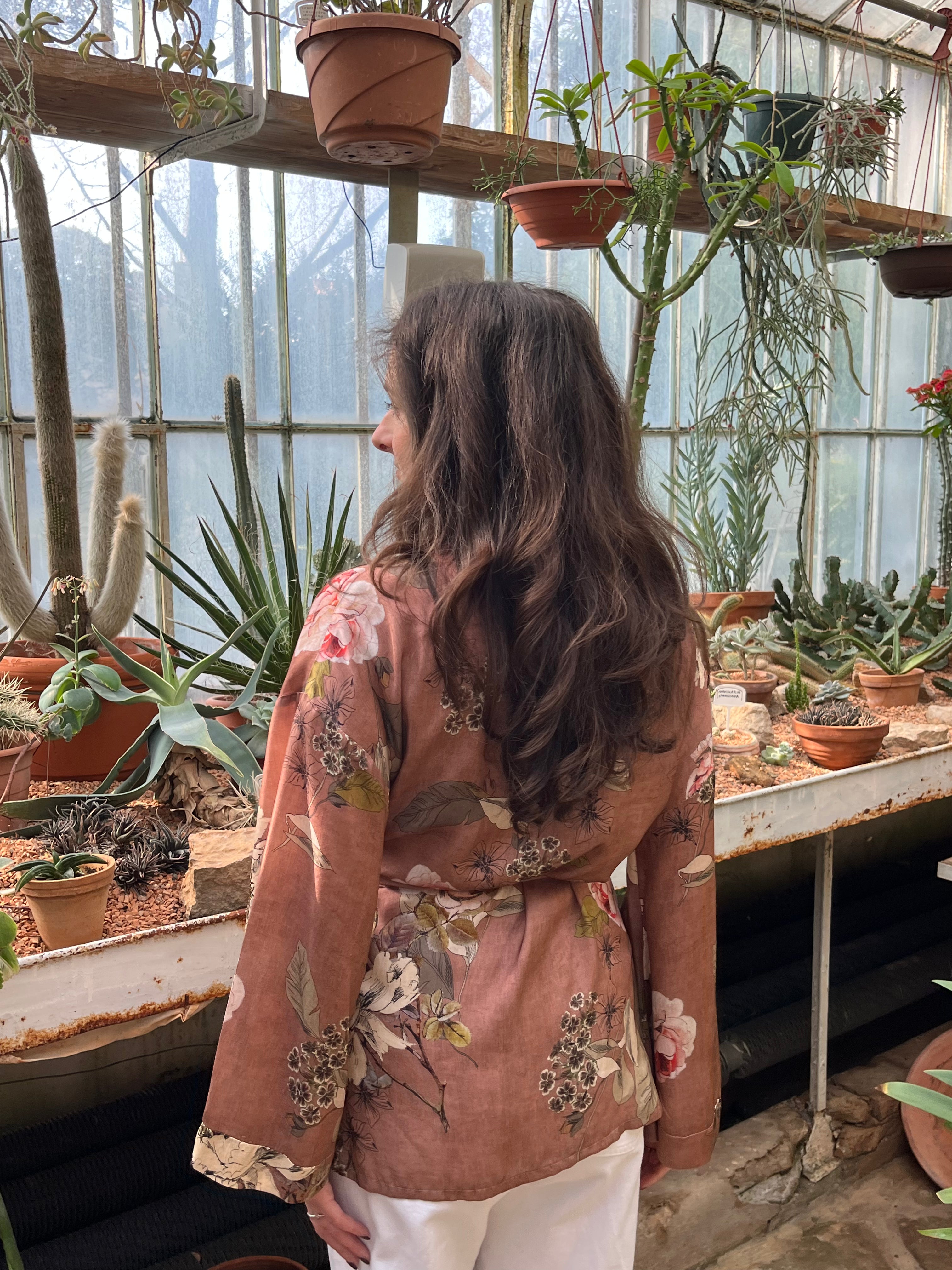 Kimono con il laccetto rosa antico