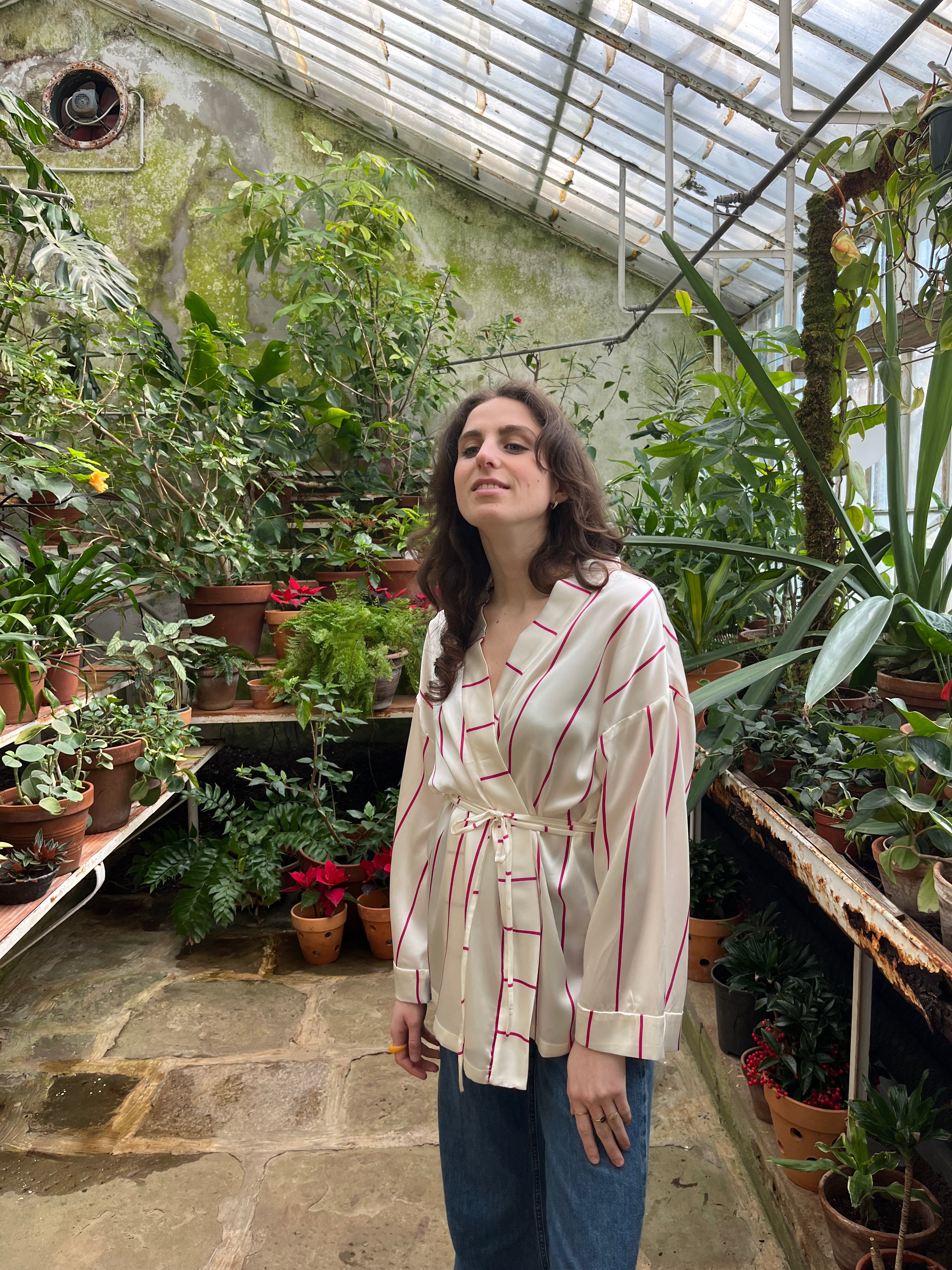 Kimono in seta Camelia