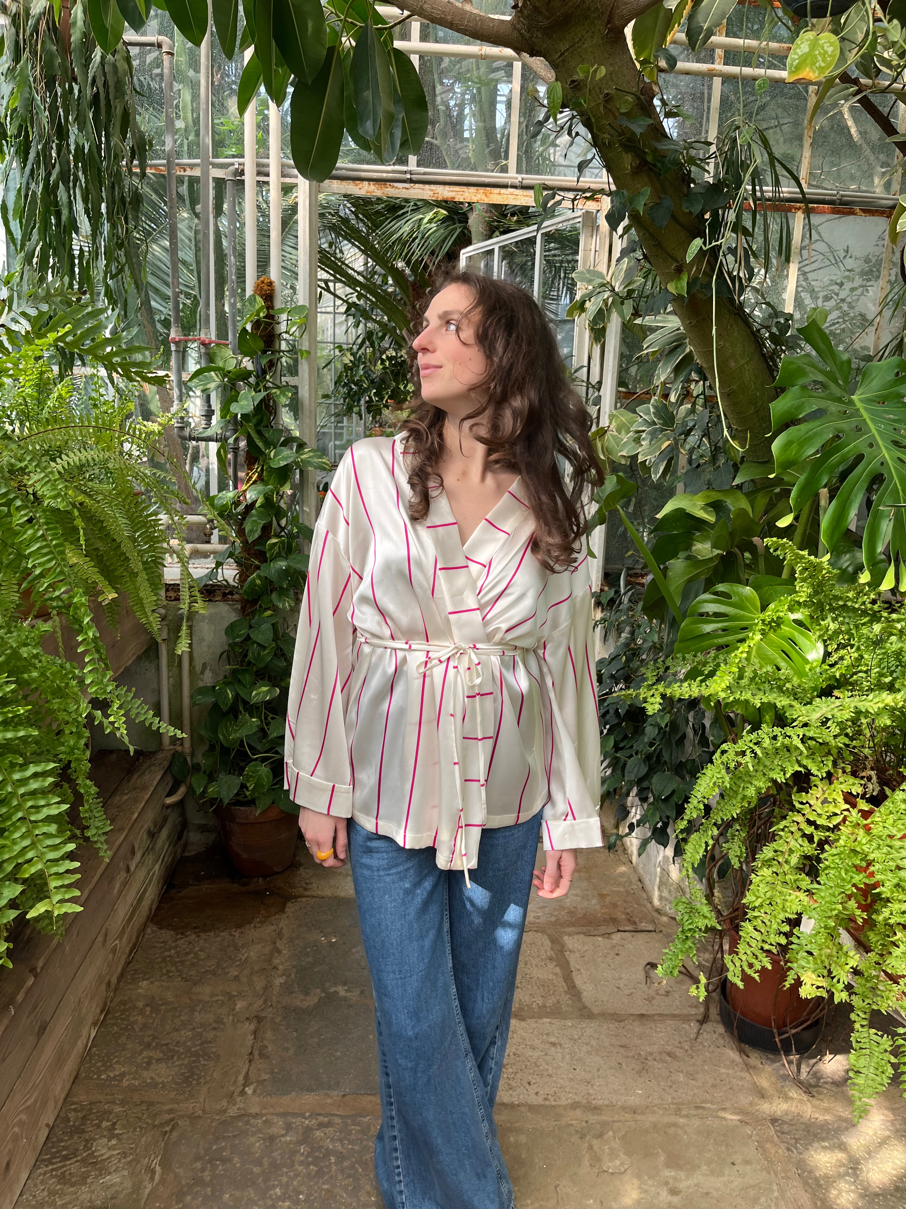 Kimono in seta Camelia