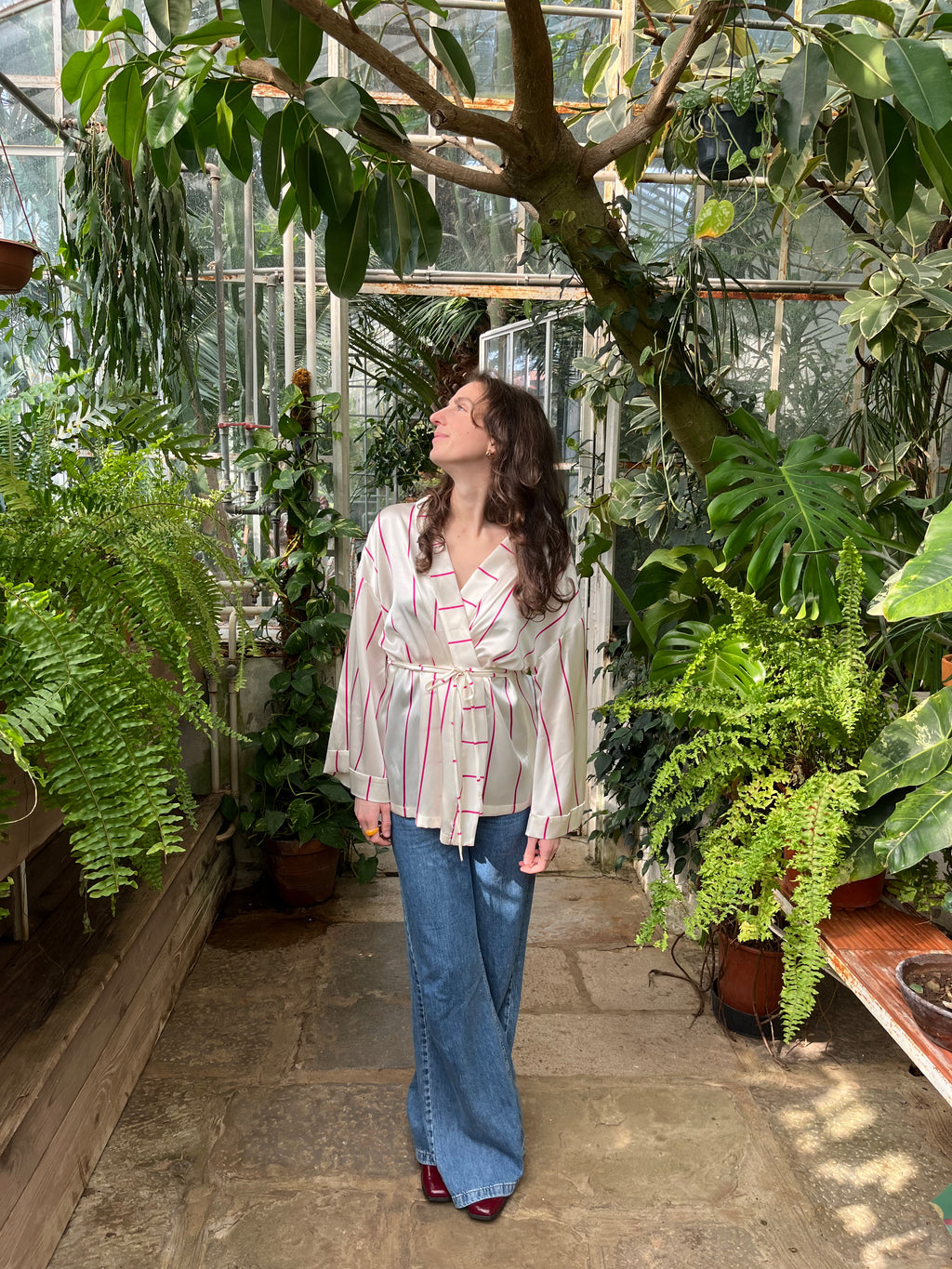 Kimono in seta Camelia