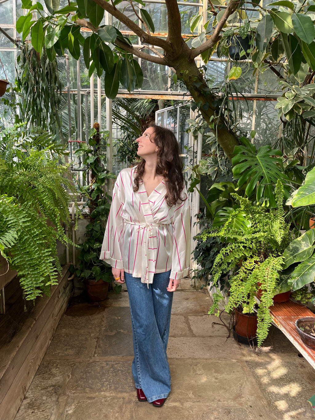 Kimono in seta Camelia