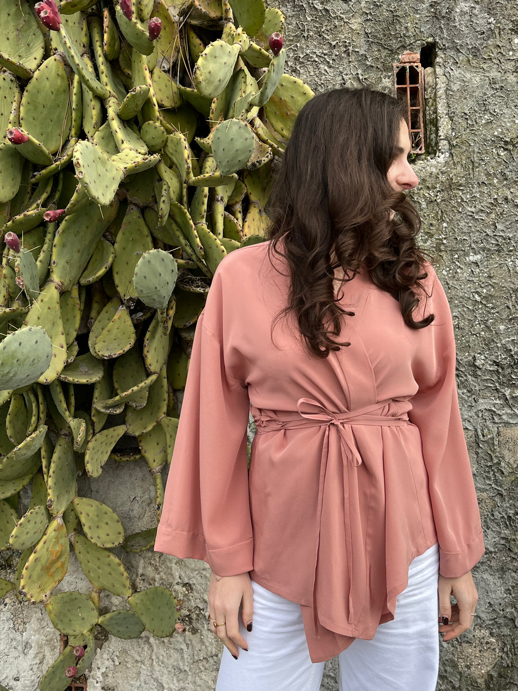Kimono in seta Primula
