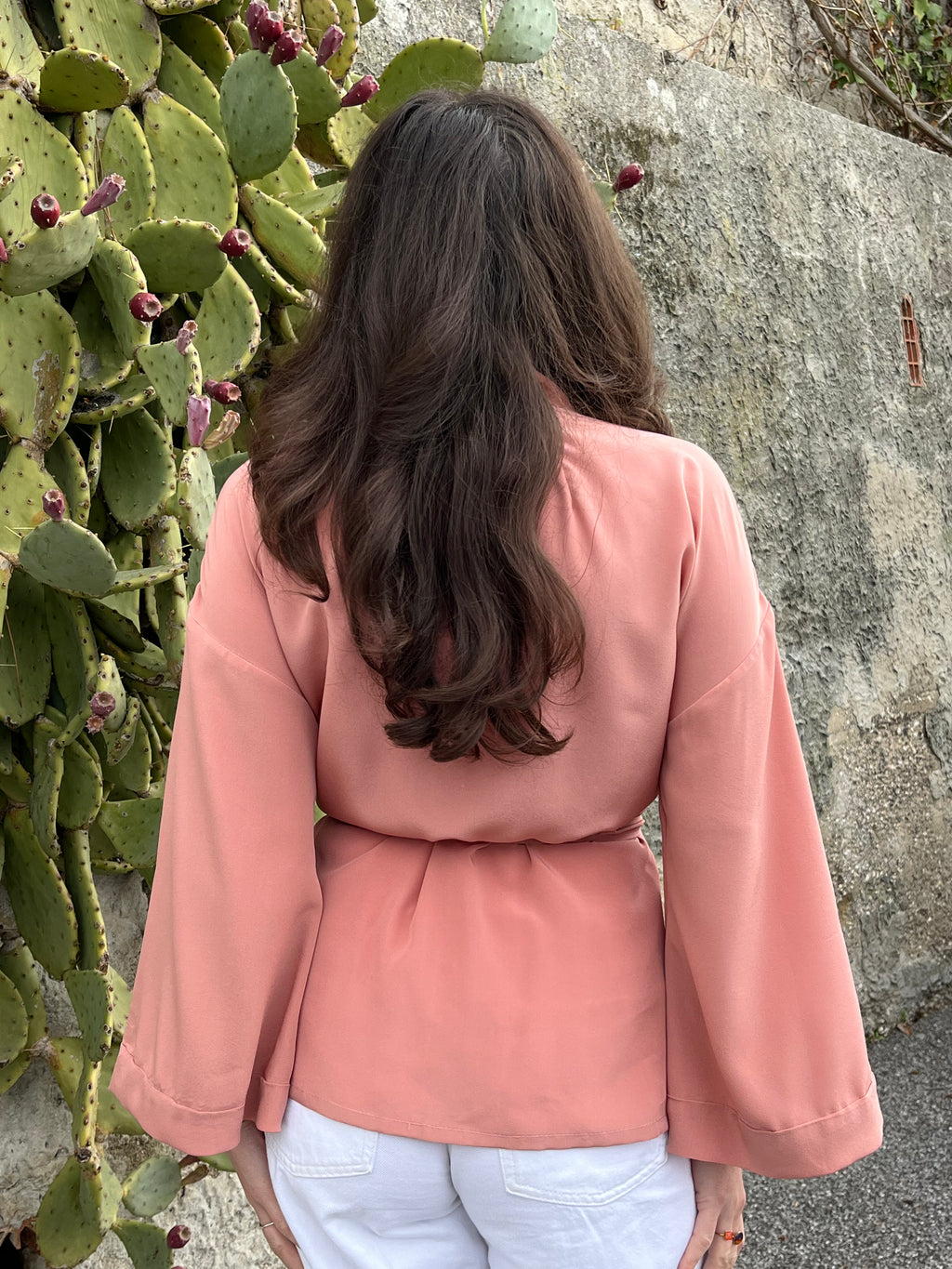Kimono in seta Primula