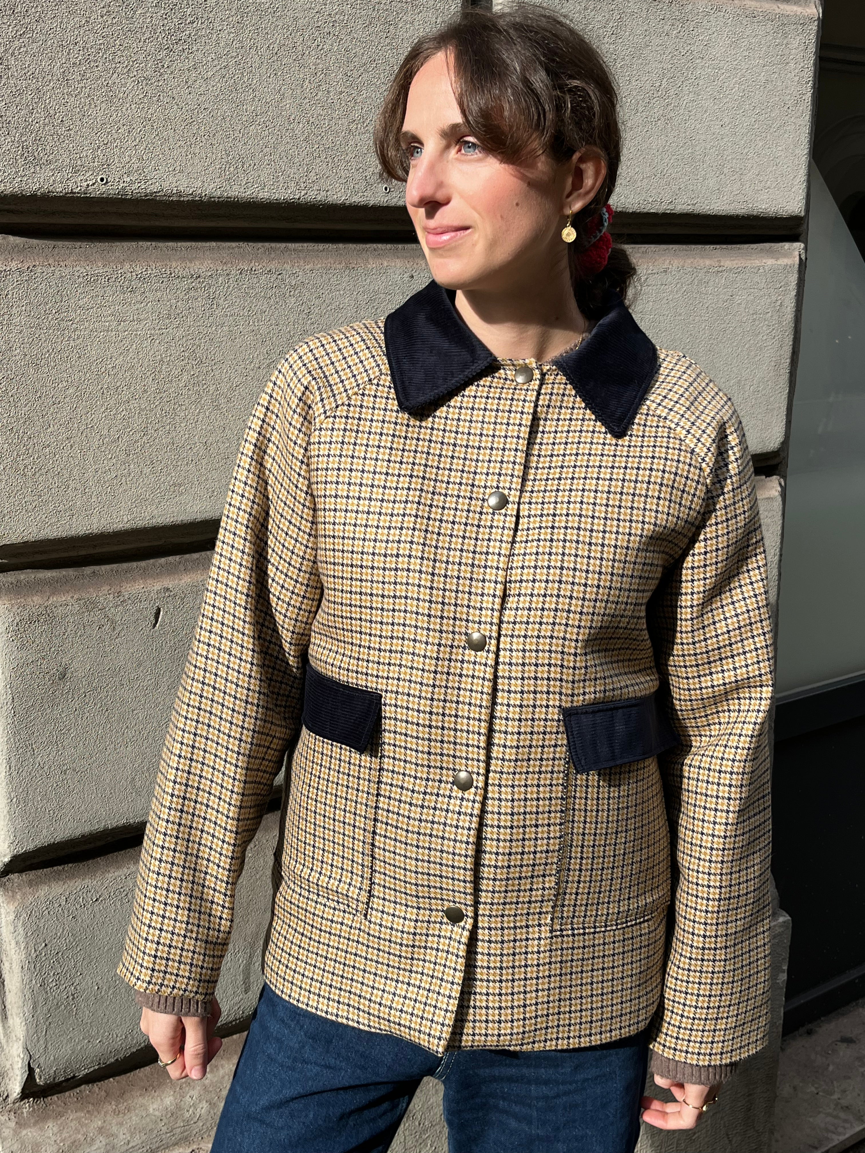 Giacchetta in lana Quadri Sole