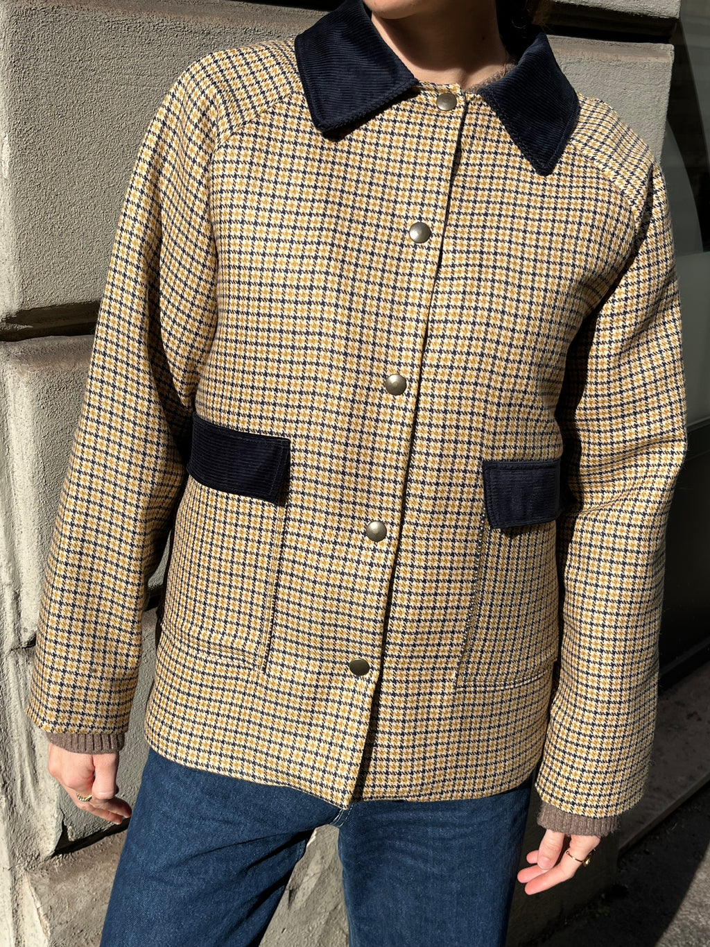 Giacchetta in lana Quadri Sole