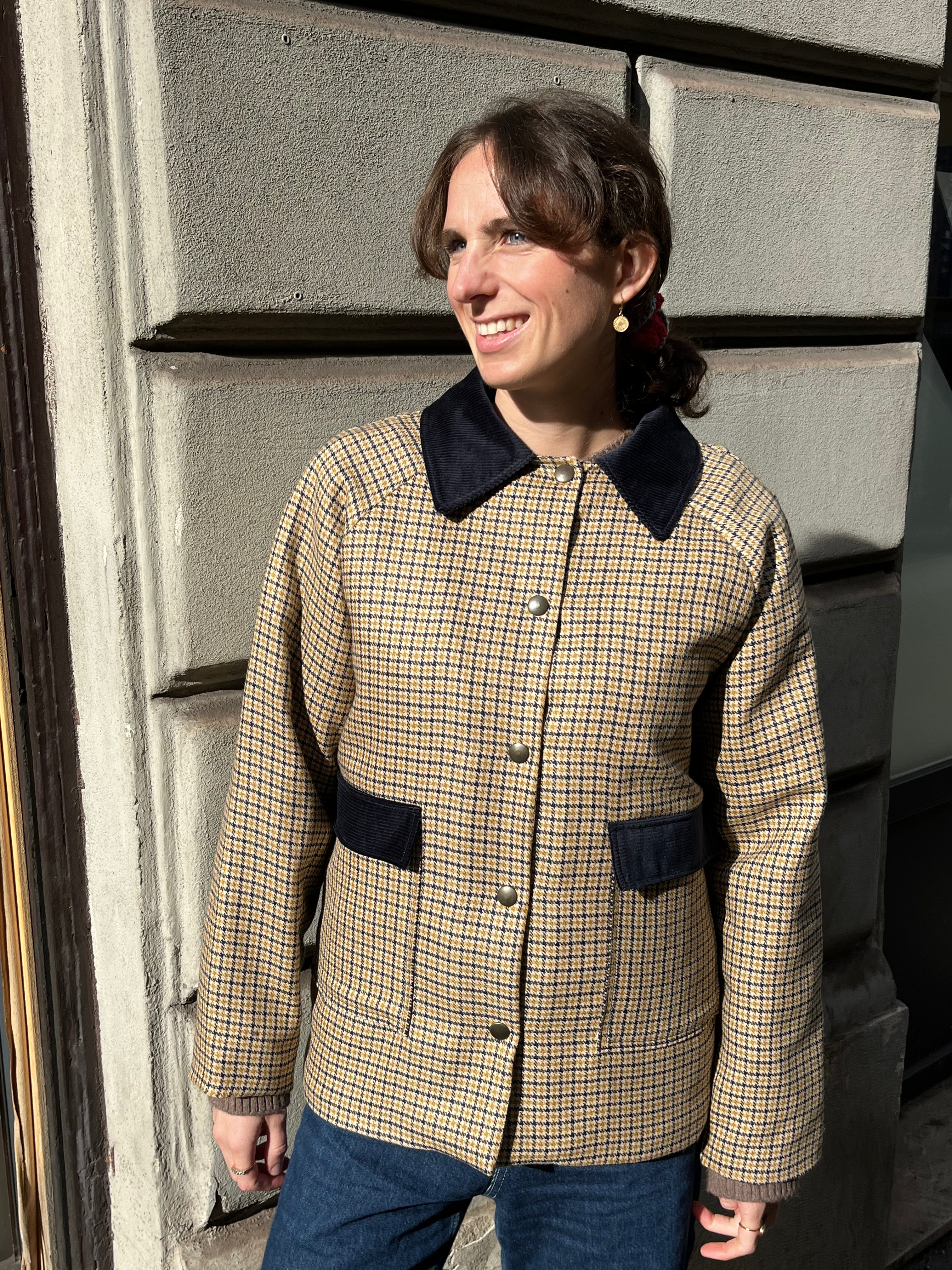 Giacchetta in lana Quadri Sole