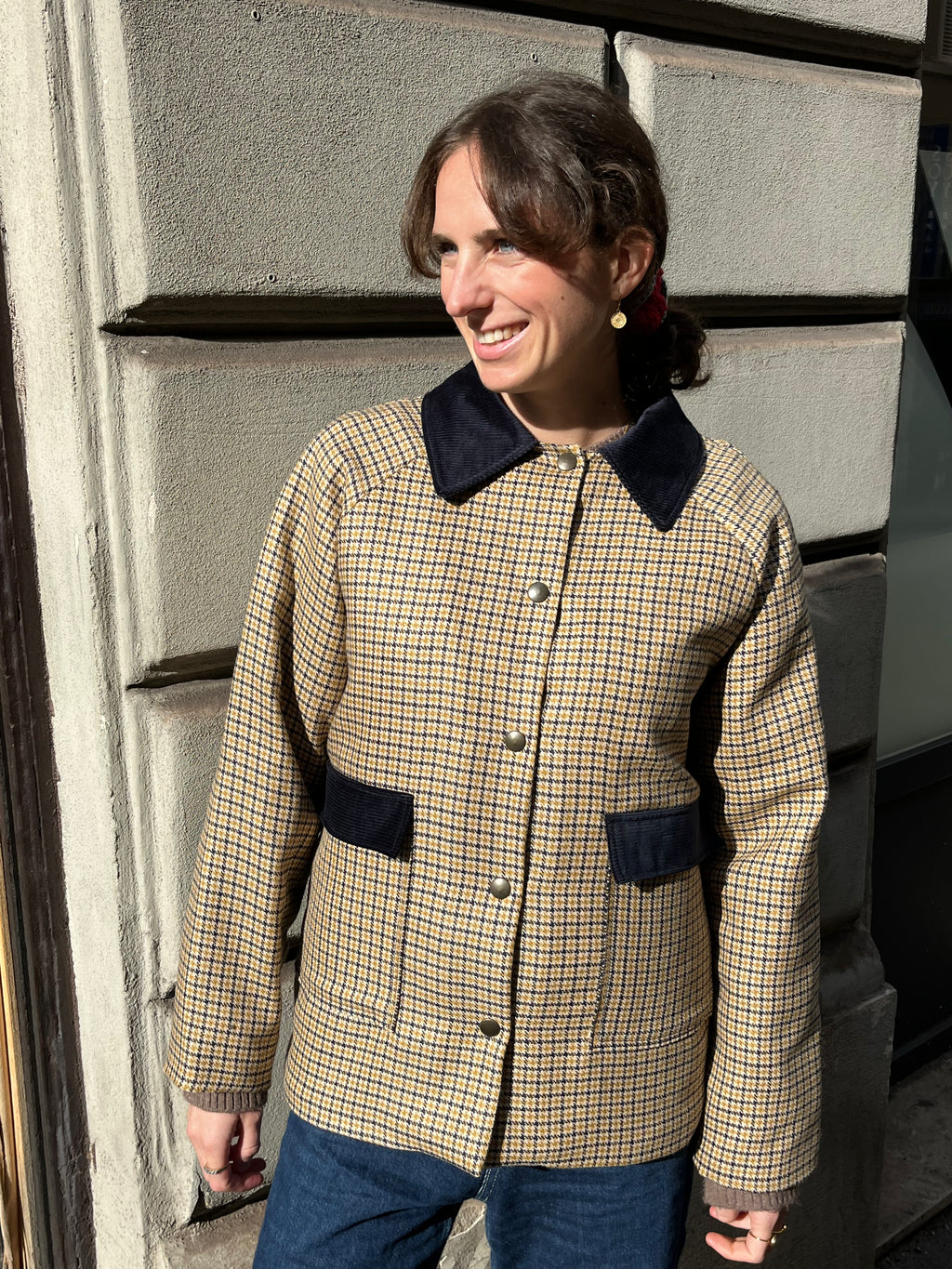 Giacchetta in lana Quadri Sole