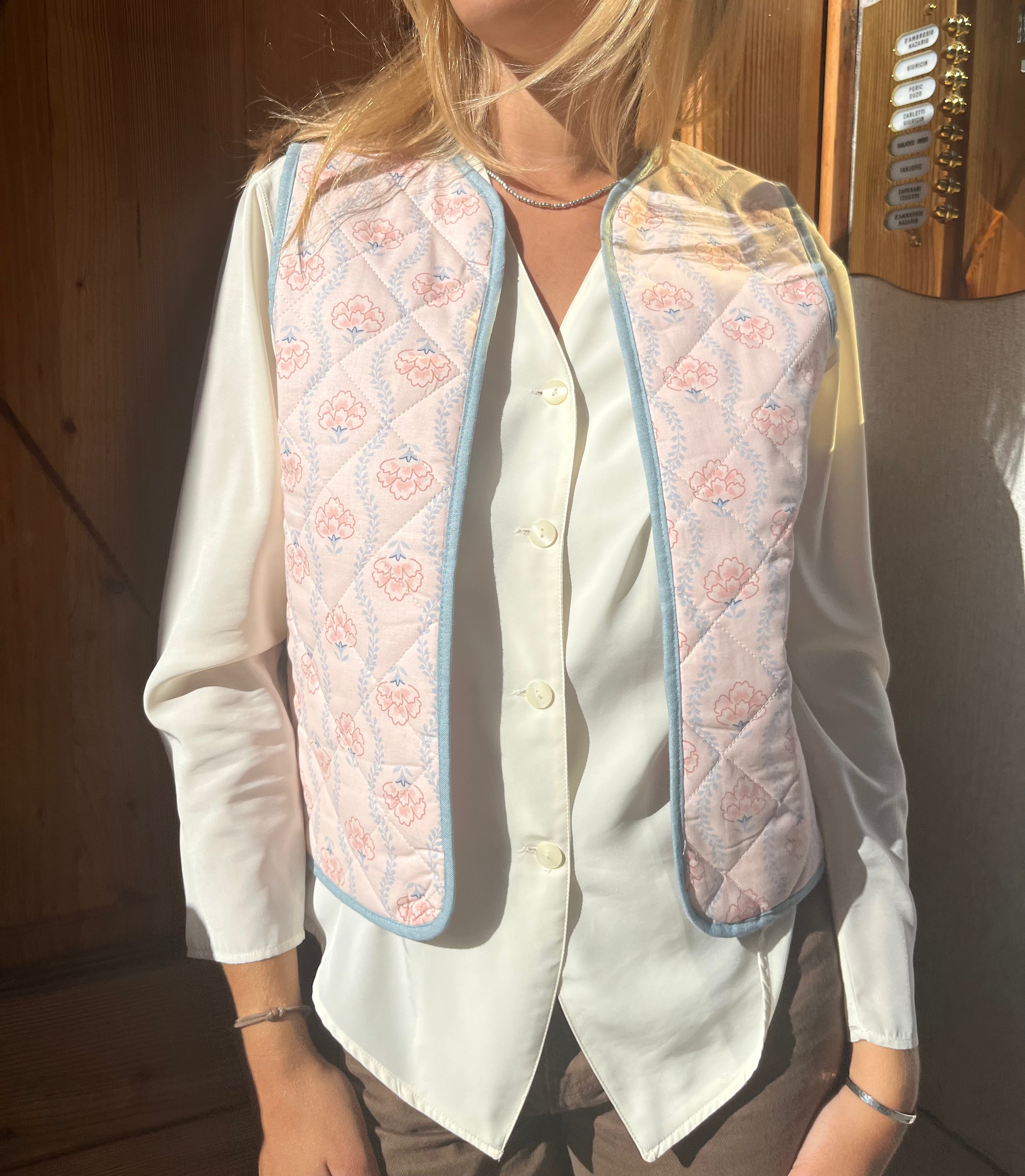 Smanicato rosa e azzurro
