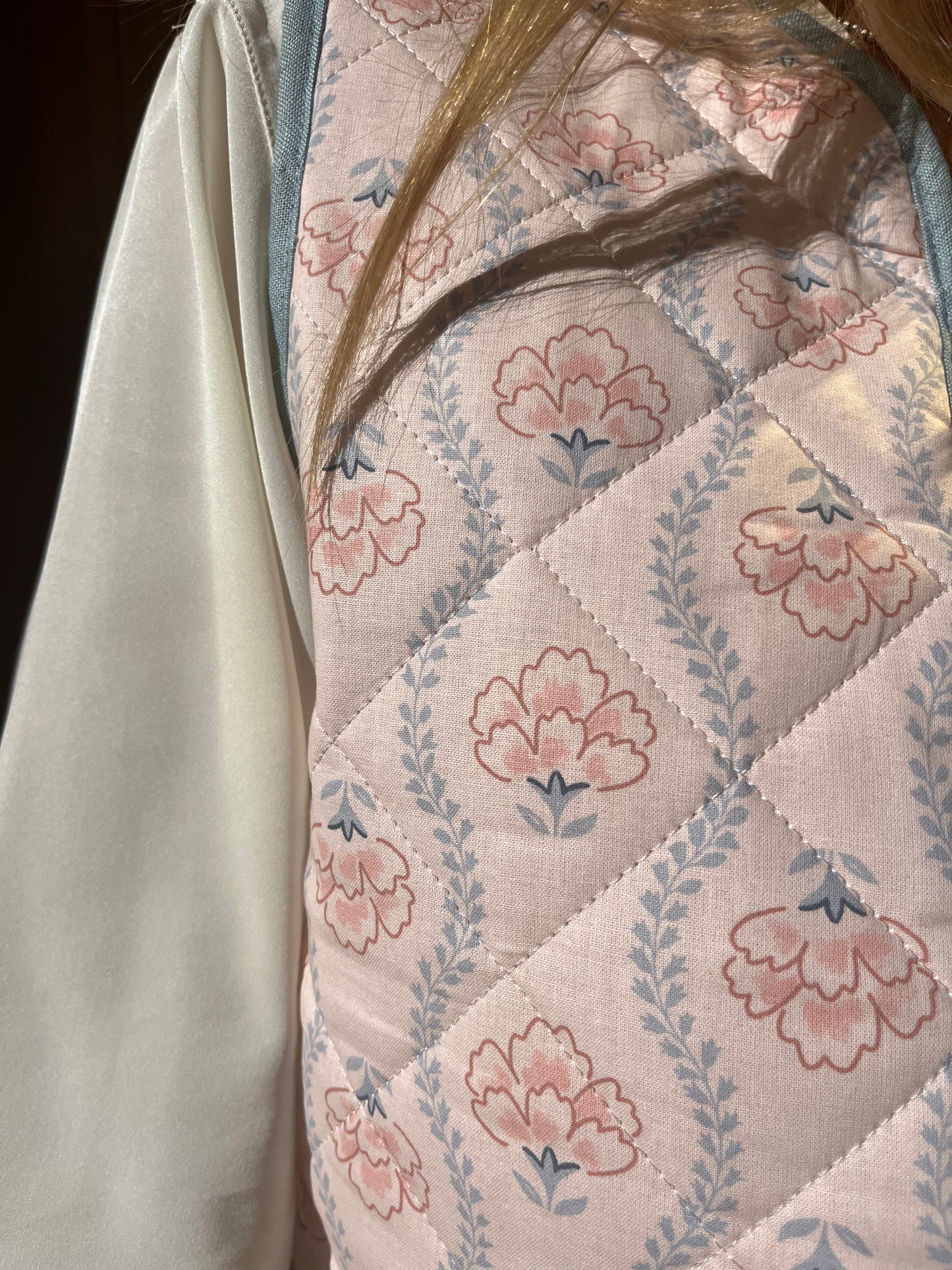 Smanicato rosa e azzurro