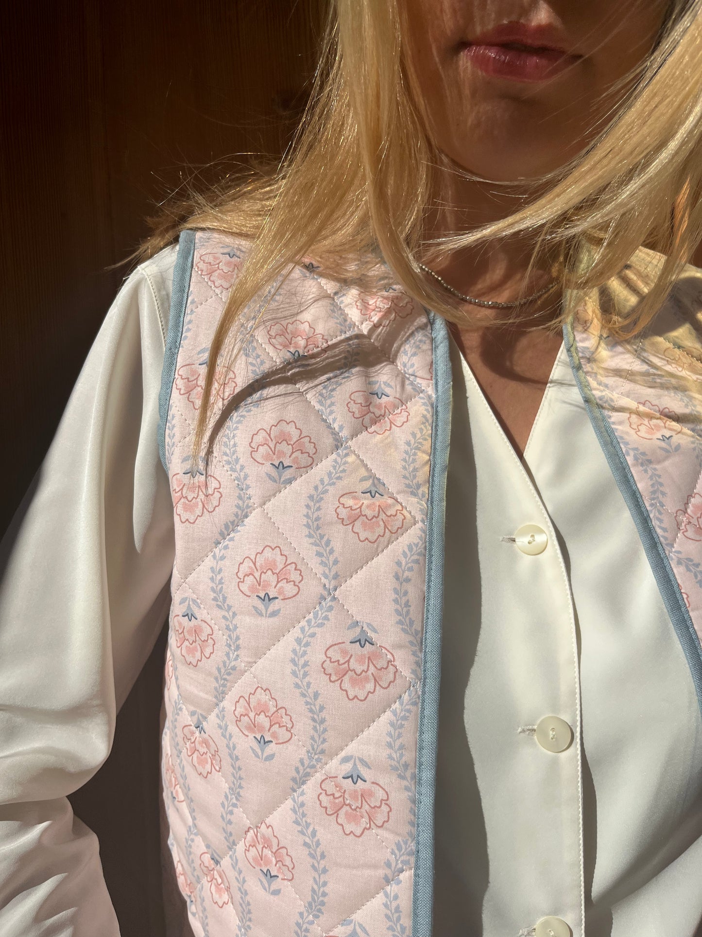 Smanicato rosa e azzurro