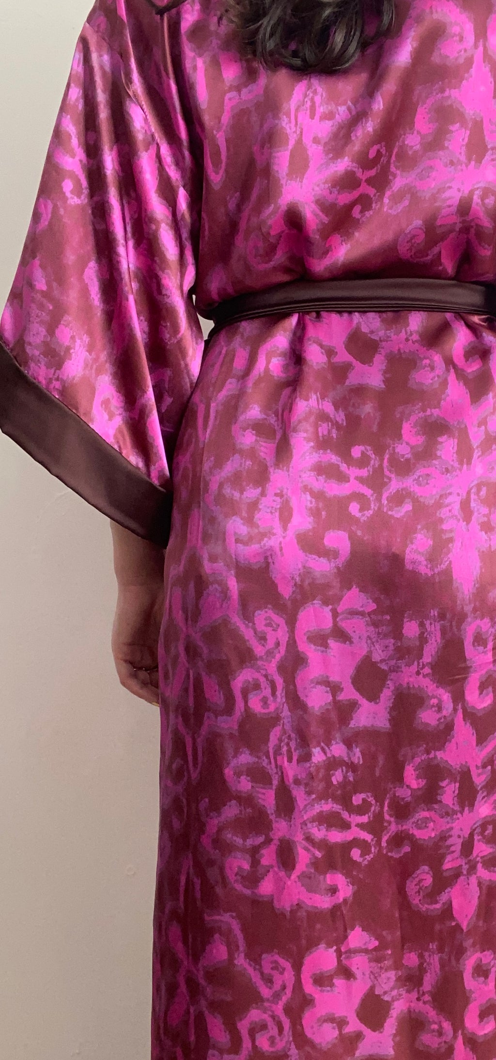 Kimono lungo in seta