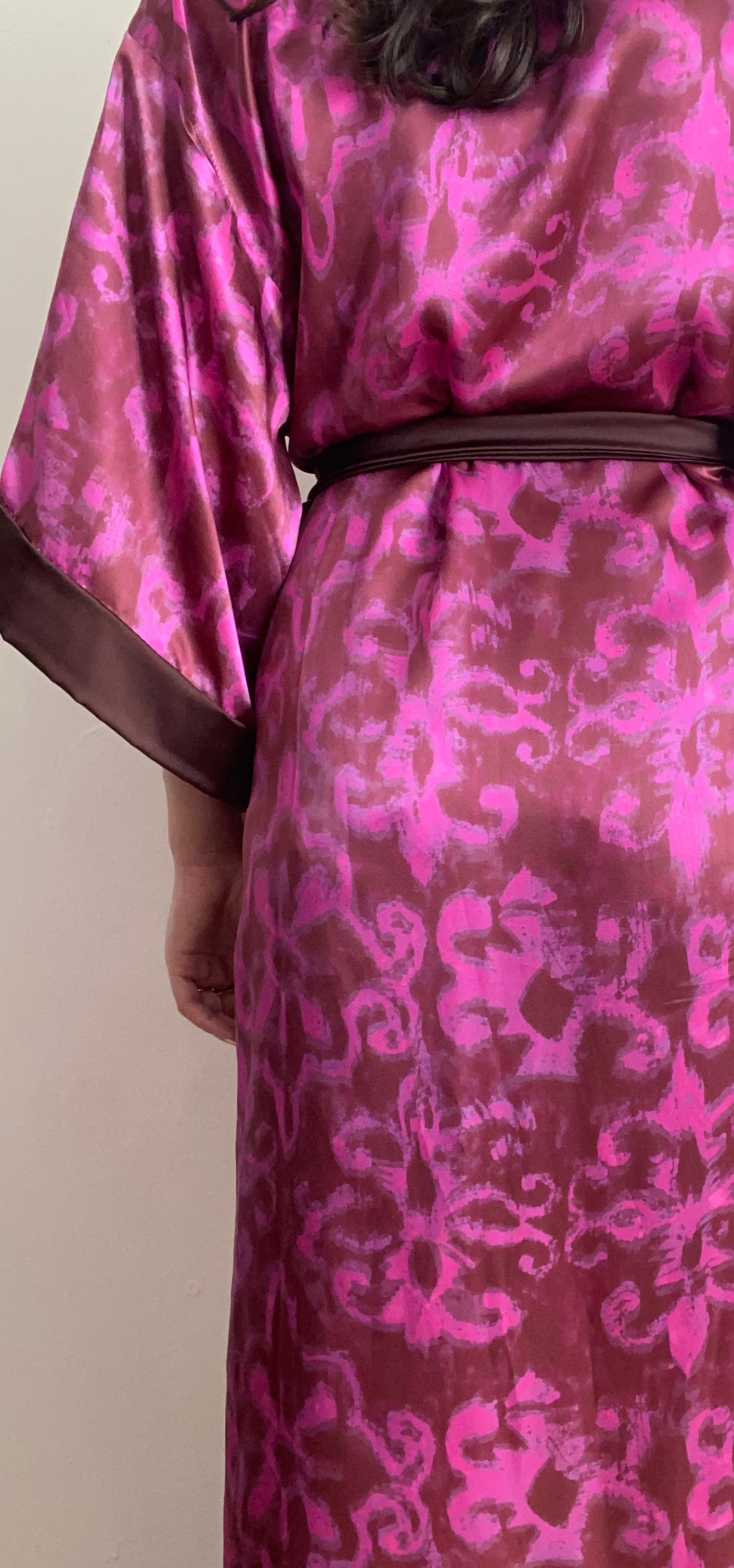 Kimono lungo in seta