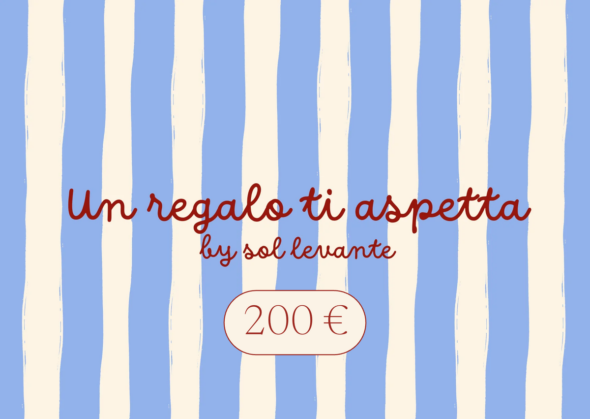 Gift card Sol Levante da 200 €